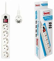 Купить  сетевой фильтр buro 500 sh-1.8-w 1.8м, white, 5розеток в интернет-магазине Айсберг техники в Орске, Новотроицке, Гае, Домбаровском, Ясном, Адамовке, Кваркено!