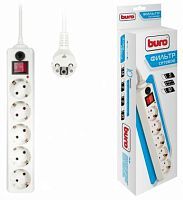 Купить  сетевой фильтр buro 500 sh-5-w 5м, white, 5розеток в интернет-магазине Айсберг техники в Орске, Новотроицке, Гае, Домбаровском, Ясном, Адамовке, Кваркено!