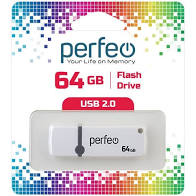 Купить  flash perfeo usb 64gb c07 white в интернет-магазине Айсберг!