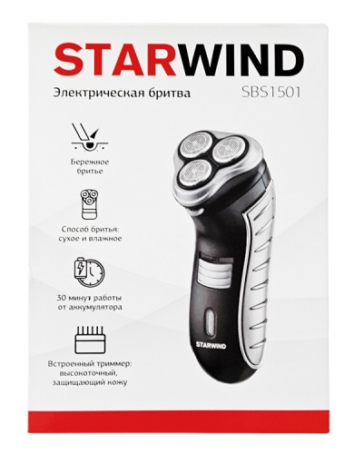 Купить  бритва starwind sbs 1501 в интернет-магазине Айсберг! фото 2