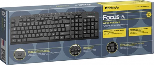 Купить  клавиатура defender focus hb-470 (45470) в интернет-магазине Айсберг! фото 2
