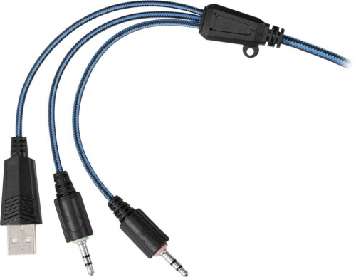 Купить  наушники defender  warhead g-390 led black+blue, 1.8м кабель (64039) в интернет-магазине Айсберг! фото 6