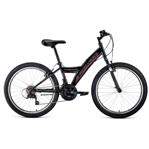 Купить  велосипед forward dakota 24 1.0 (24" 18ск. рост 13") черный в интернет-магазине Айсберг!