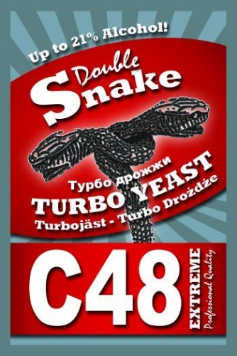 Купить  дрожжи double snake c48 130гр. в интернет-магазине Айсберг!