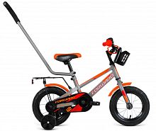 Купить  велосипед forward meteor 12 (12" 1ск.) серый/оранжевый в интернет-магазине Айсберг!