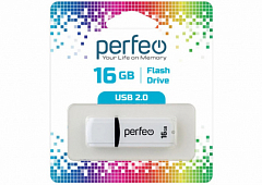 Flash Perfeo USB 16GB C02 White
