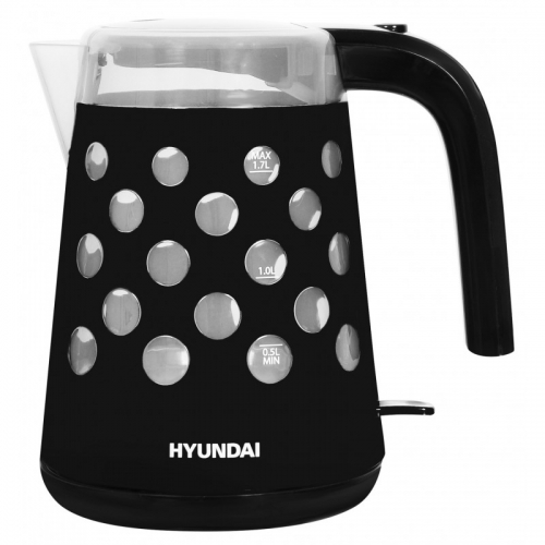 Купить  чайник hyundai hyk-g 2012 черный /прозрачный в интернет-магазине Айсберг! фото 4