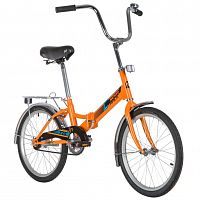 Купить  велосипед novatrack 20" tg 20, 20ftg201.or20 оранжевый, складной, тормоз нож, двойной обод, багажник в интернет-магазине Айсберг!