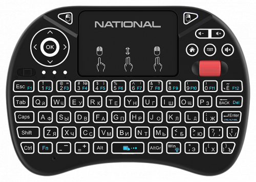 Купить  клавиатура national btk-150 беспроводная клавиатура для smarttv в интернет-магазине Айсберг! фото 2