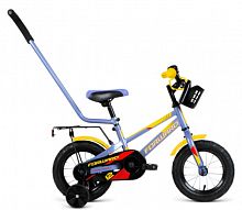 Купить  велосипед forward meteor 12 (12" 1ск.) серый/желтый в интернет-магазине Айсберг!