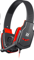 Купить  наушники defender  warhead g-320 black+red, 1.8м кабель (64033) в интернет-магазине Айсберг!