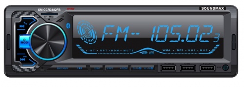 Купить  автомагнитола soundmax sm-ccr 3182 fb (black) rgb в интернет-магазине Айсберг!