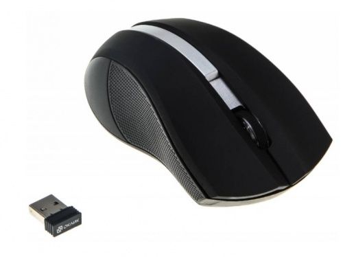 Купить  мышь oklick 615mw black/silver optical (1000dpi) usb в интернет-магазине Айсберг!